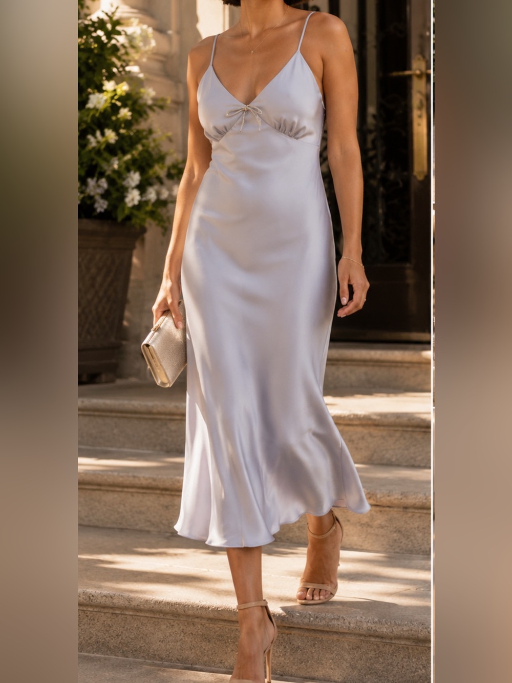 Cute Wayf brand new satin maxi dress
